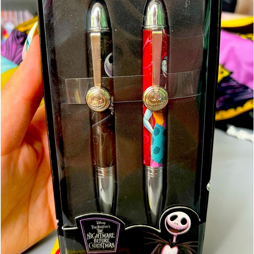 Nightmare before Christmas 🎄 jack & sally pens